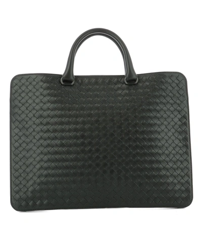 Bottega Veneta Black Leather Handle Bag