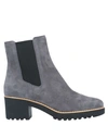 Hogan Ankle Boots In Grey