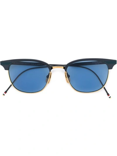 Thom Browne Square Frame Sunglasses In Blue