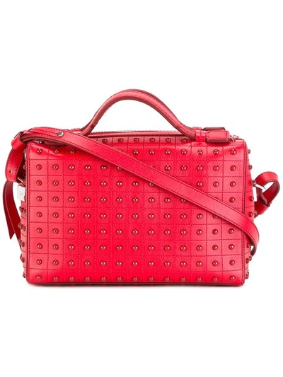 JP Tods Handbag Leather & Micro Handbag Miky Zip Piccola Red (TD1737)