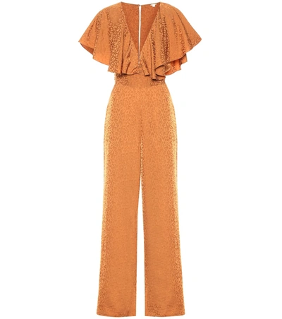 Johanna Ortiz Poetry In Motion Jacquard Jumpsuit In Brown