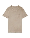 Massimo Alba T-shirts In Khaki