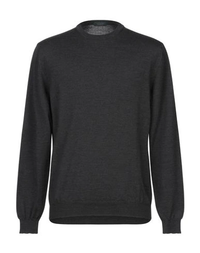 Zanone Sweaters In Grey