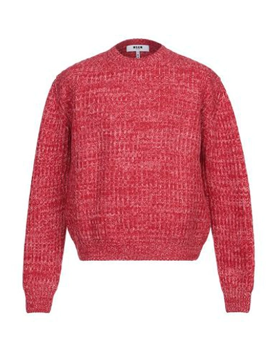Msgm Sweater In Red