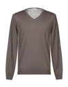 Paolo Pecora Sweaters In Light Brown