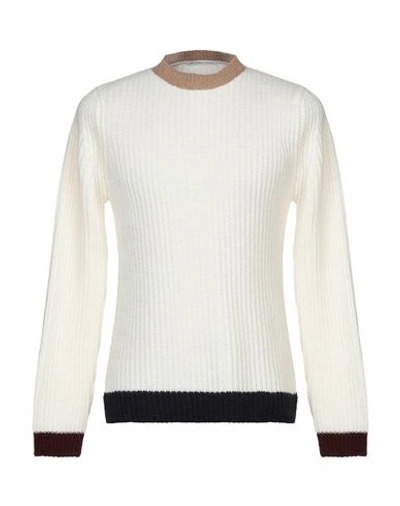 Grey Daniele Alessandrini Sweaters In Ivory