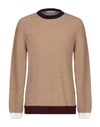 Grey Daniele Alessandrini Sweaters In Khaki