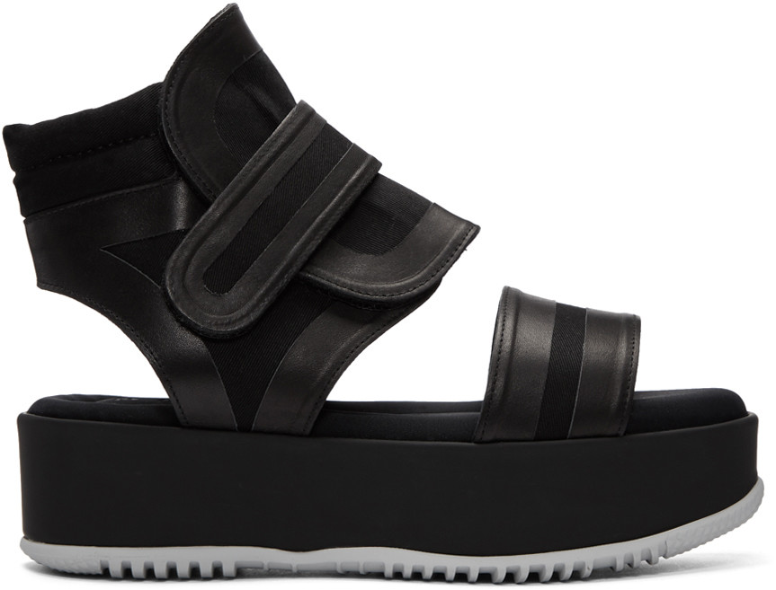 platform sandals velcro