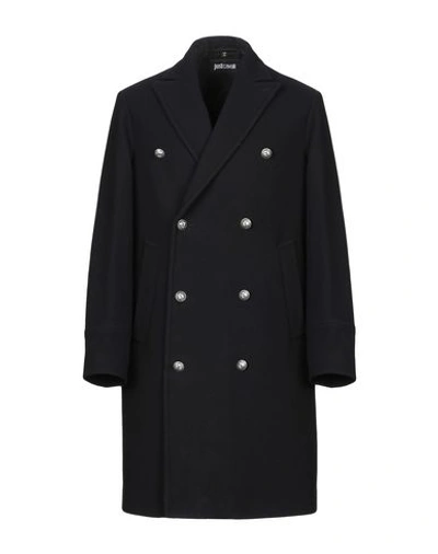 Just Cavalli Coat In Dark Blue