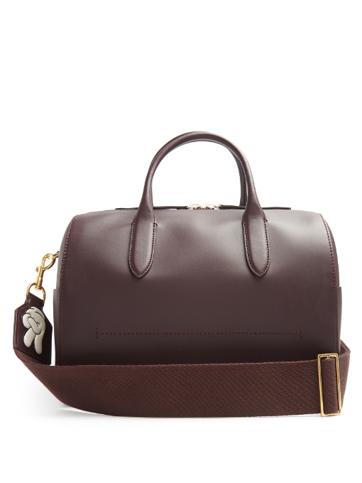 Anya Hindmarch Vere Barrel Leather Bag In Burgundy ModeSens