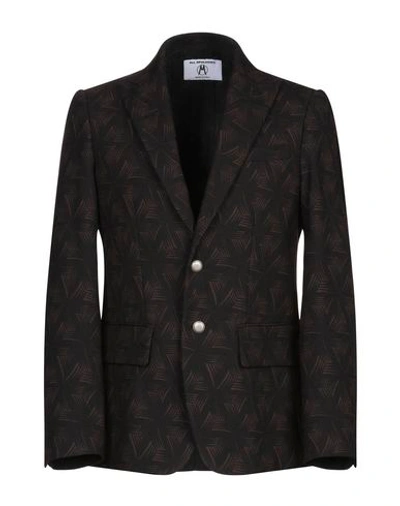 All Apologies Blazer In Dark Brown