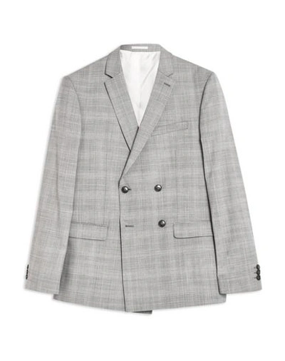 Topman Suit Jackets In Light Grey
