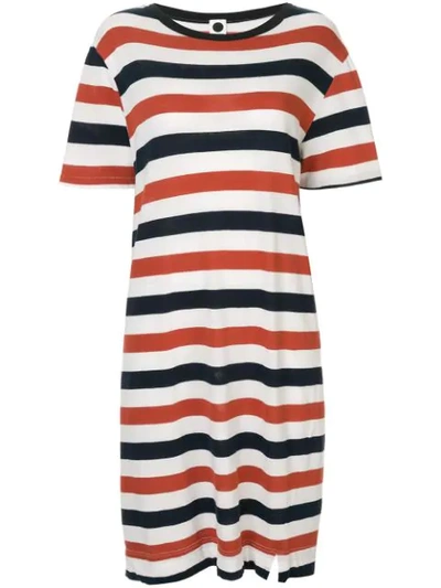 Bassike Striped T-shirt Dress - Multicolour