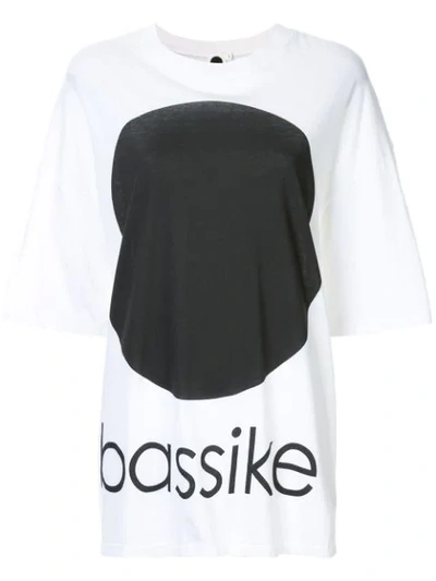 Bassike Oversized Dot T In White