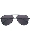 Saint Laurent Classic 11 Aviator Sunglasses In Black