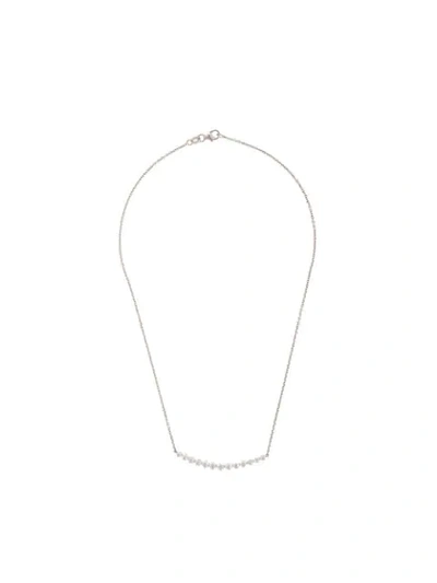Anita Ko 18kt White Gold Crescent Diamond Necklace