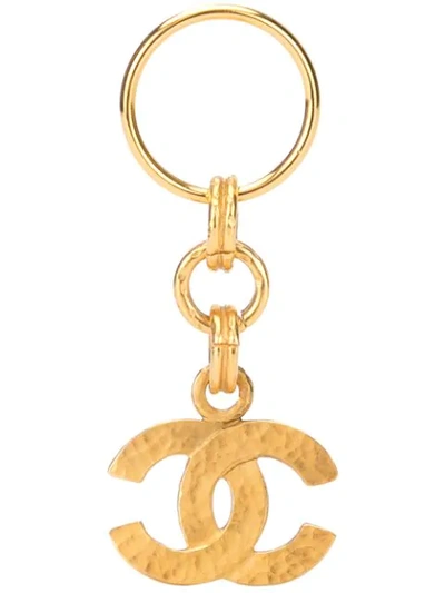Chanel Cc Keyring In Gold
