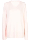 The Row Elaine Oversized Jumper In Pink