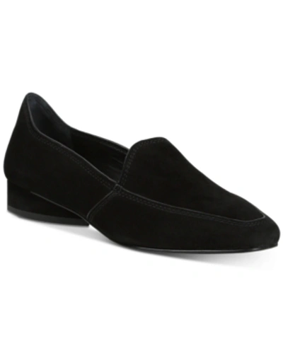 Donald J Pliner Icon Classic Suede Loafers In Black