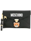 Moschino Teddy Bear Clutch Bag In Red