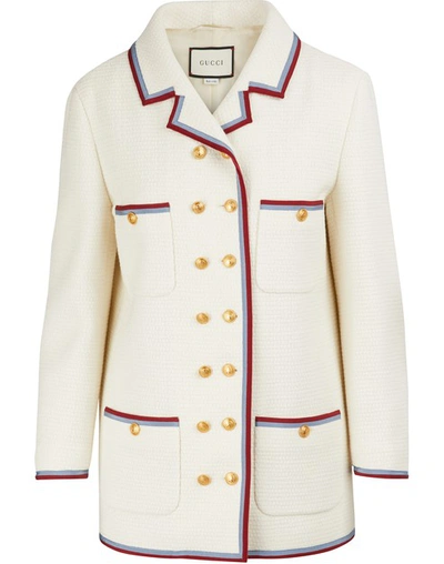 Gucci Wool Blend Jacket In White