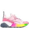 Stella Mccartney Eclypse Rainbow Print Sneakers In Pink