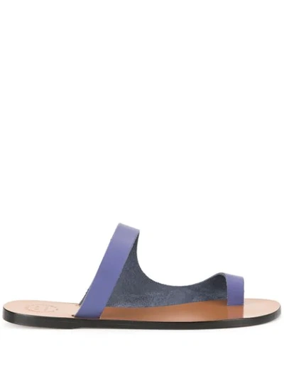 Atp Atelier Dina Leather Sandals In Purple