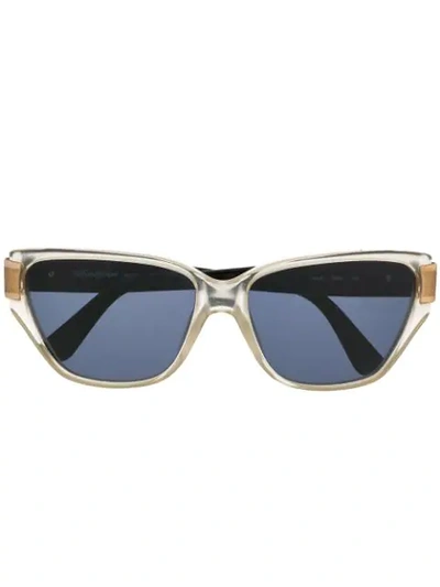 Pre-owned Saint Laurent Square Frame Sunglasses In Black