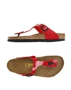 Birkenstock Toe Strap Sandals In Red