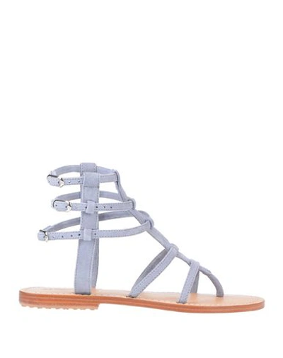 Mystique Flip Flops In Grey