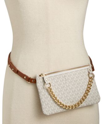 michael kors white fanny pack