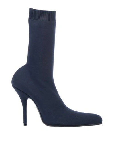 Balenciaga Ankle Boots In Dark Blue