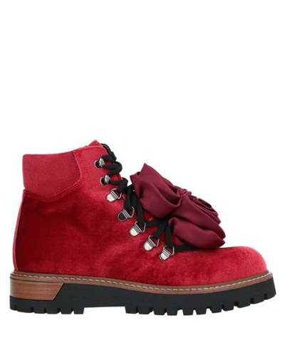 Pokemaoke Ankle Boot In Red
