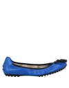 Tod's Ballet Flats In Bright Blue