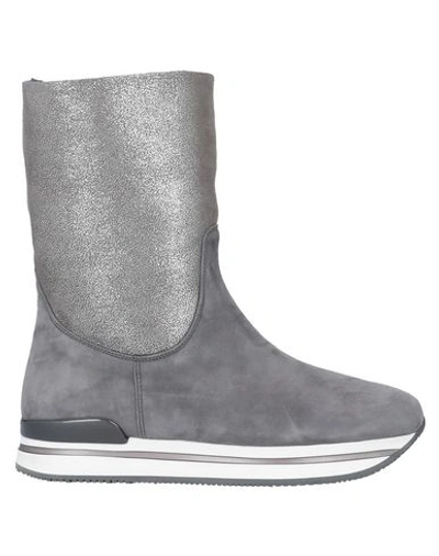 Hogan Ankle Boots In Grey