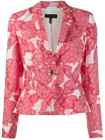Escada Fitted Jacket In White
