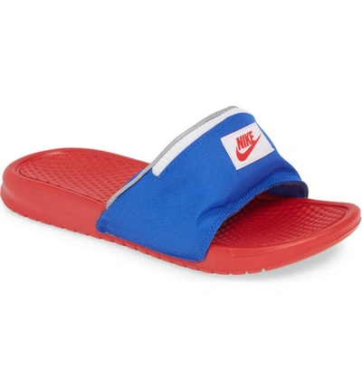 Nike Benassi Just Do It Fanny Pack Sport Slide In Bright Crimson