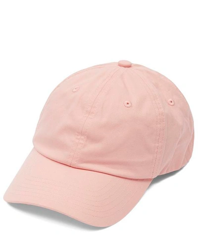 Acne Studios Face Patch Baseball Cap In Pink
