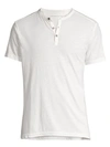 John Varvatos Three-button Tee In White