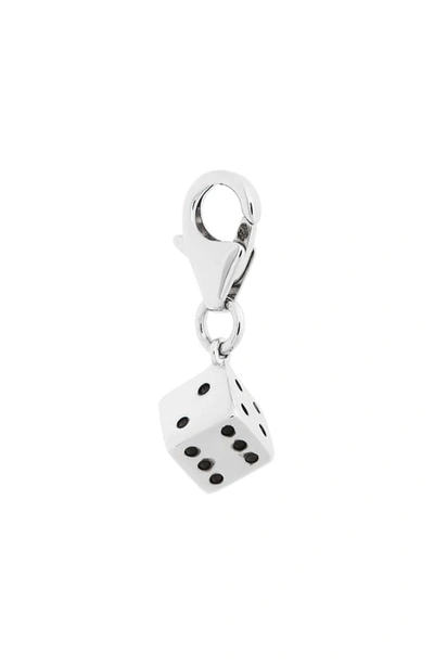Tom Wood Dice Charm In 925 Sterling Silver