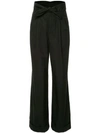 Alexander Wang Cotton-poplin Wide-leg Trousers In Black