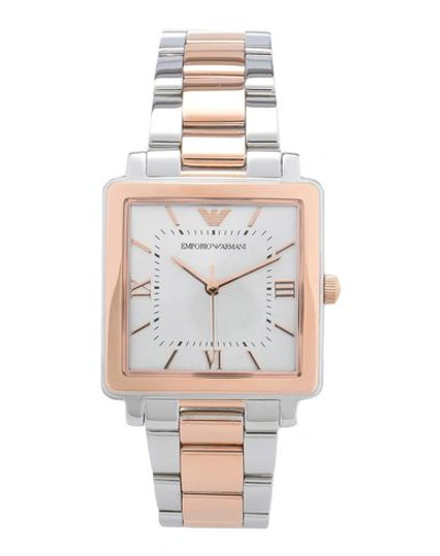 Emporio Armani Wrist Watch In Copper