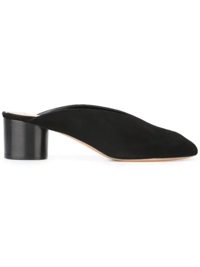 Isabel Marant Measha Slip-on Suede Sandals In Black