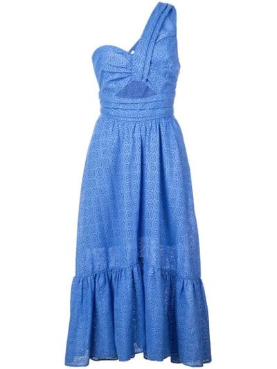 A.l.c . One-shoulder Midi Dress - Blue