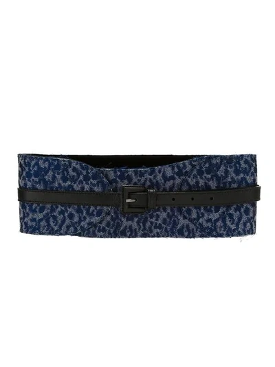 Tufi Duek Printed Buckle Belt In Blue