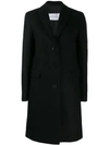 Calvin Klein Single-breasted Coat In Black