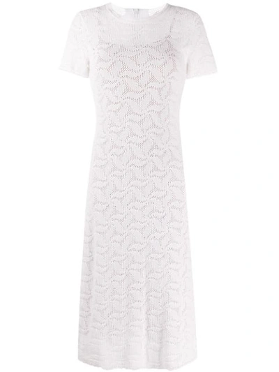 Michael Michael Kors Fitted Lace Dress In White