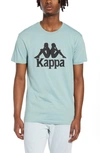 Kappa Authentic Estessi Logo T-shirt In Azure/ Black