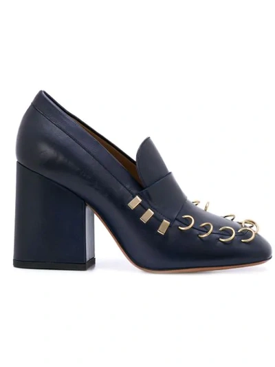 Marni Ring-detail Pumps In Blue