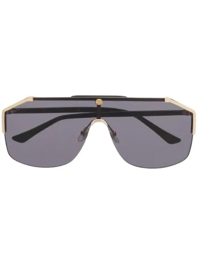 Gucci D-frame Sunglasses In Black